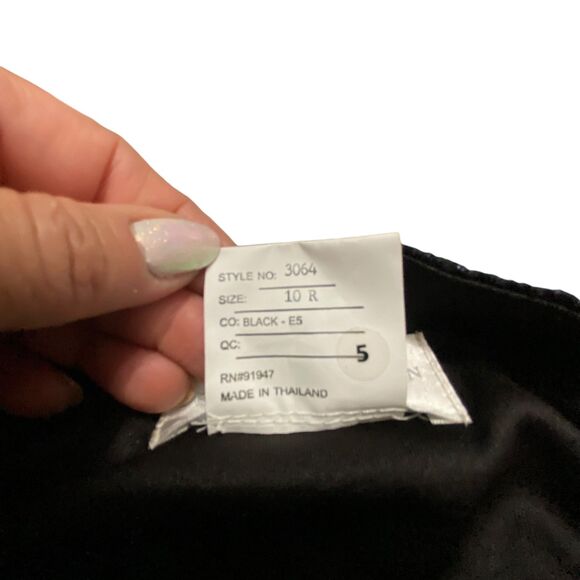 Dessy Collection One-Shoulder Metallic Trumpet Gown Back- 3064 Size 10 R - Picture 7 of 7